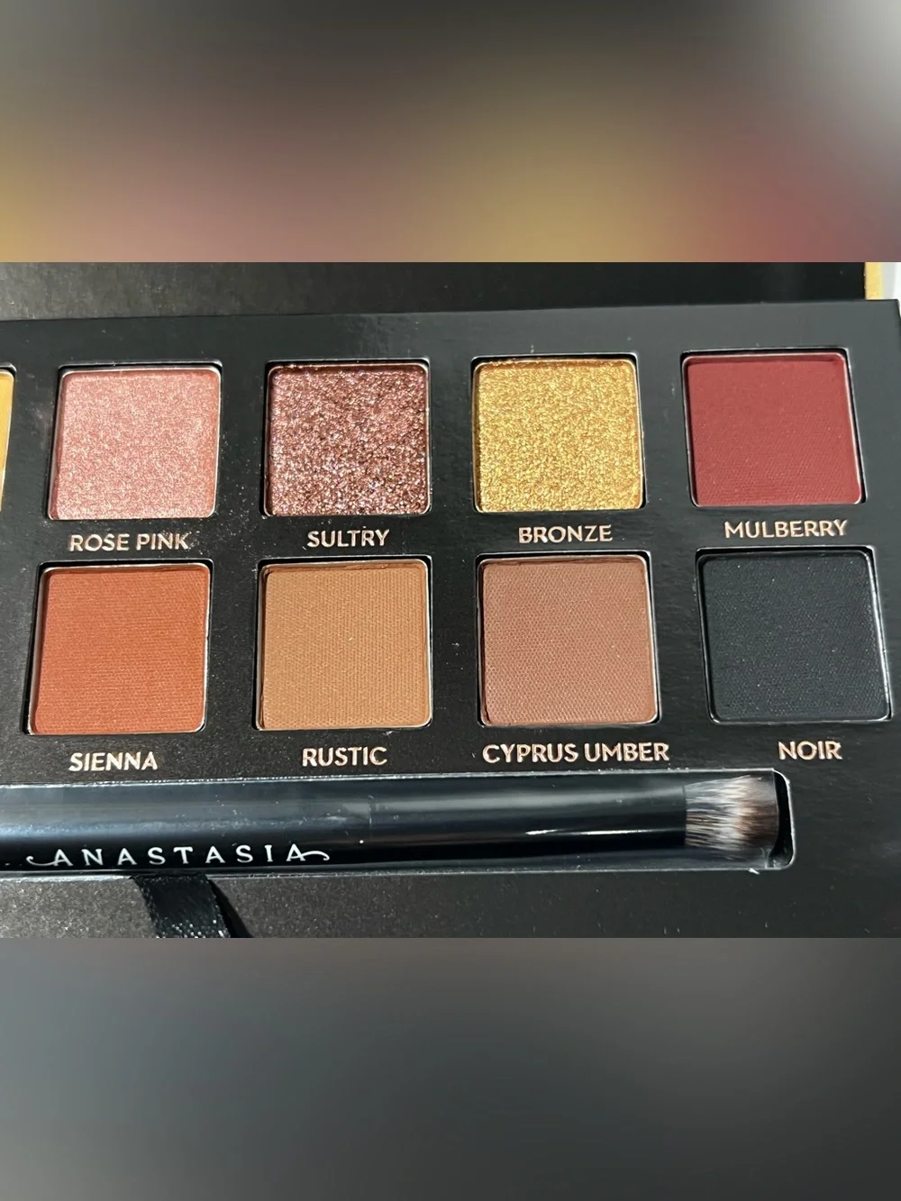 Anastasia Beverly Hills Soft Glam Eyeshadow Palette Warm Neutral Shades w/ brush